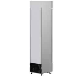 Vetrina frigo per bibite PREMIUM - 435mm - 145l - Slim - display digitale - porta in vetro senza cornice - con 1 porta in vetro & cassonetto pubblicitario illuminato & illuminazione LED