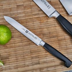 ZWILLING | VIER STERNE SharpBlock - Bloc de couteaux auto-aiguisant - 7 pièces - Marron