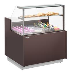 Gebaksvitrine RIGA - 1058x990mm - 103 liter - met 1 deur - met 2 legroosters