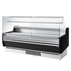 Vitrina de refrigeración - 1935x953mm - vitrina expositora - refrigeración ventilada - 213l - panel frontal en azul