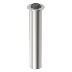 Lid Dispenser - Stainless Steel - spring-loaded - In-Counter Version