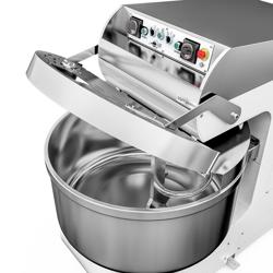 Spiralna miješalica za tijesto PREMIUM PLUS - 70 l / 40 kg - 2 brzine - s fiksnom posudom - 2 motora - s timerom - 400 V - za pizzu i kruh