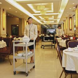 CAMBRO | عربة تقديم من البولي بروبيلين - مقاس 835×410 مم - 3 طوابق - باللون الرمادي المرقط