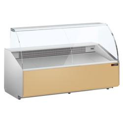 Koeltoonbank - 2506x979mm - 512 liter - front beige - rechte ruit