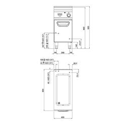 Elektrische bain-marie - 1,6kW