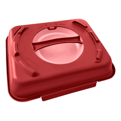Caja menú - 600ml - indivisa - rojo frambuesa/rosa viejo