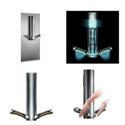 DYSON | AIRBLADE 9kJ - Sensörlü ve HEPA filtreli el kurutma makinesi - fırçalanmış paslanmaz çelik