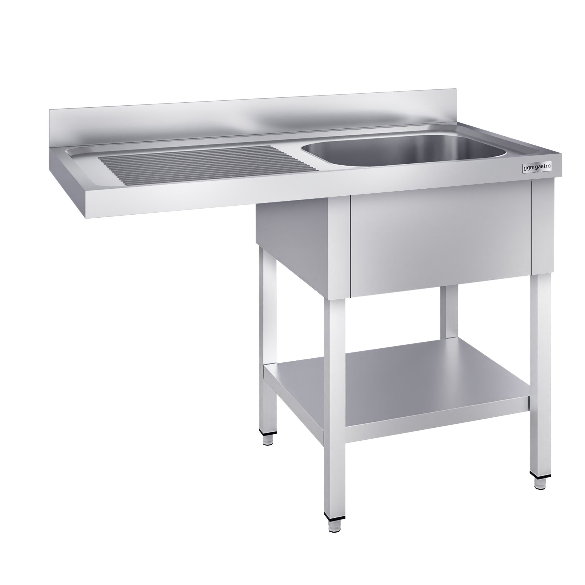 Lavello con vano lavastoviglie - 1200x600mm - con 1 vasca a destra 