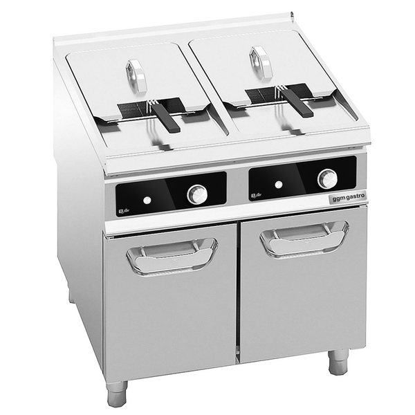 Electric double deep fryer - 22+22 liters - 44 kW - Bflex Digital