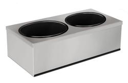 Support en inox pour distributeur de sauces - 2x 4,5 litres - compatible avec SRK5