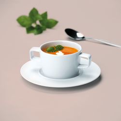 (6 adet) WHITE DELIGHT - Çorba kasesi tabağı - Ø 190mm - Beyaz