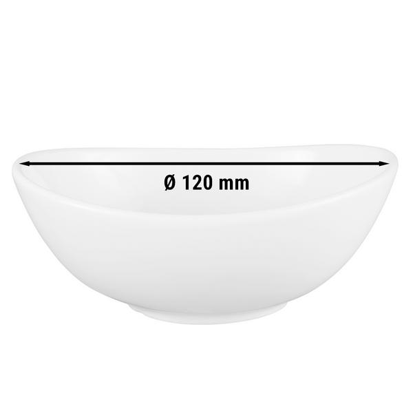 (6 pieces) SELTMANN WEIDEN | Oval Porcelain Sauce & Dip Bowls – 120×95 mm - White
