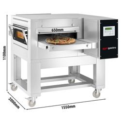 Gas doorloop oven - 2000x2000mm - Digitaal - Bandbreedte: 650mm - incl. onderstel
