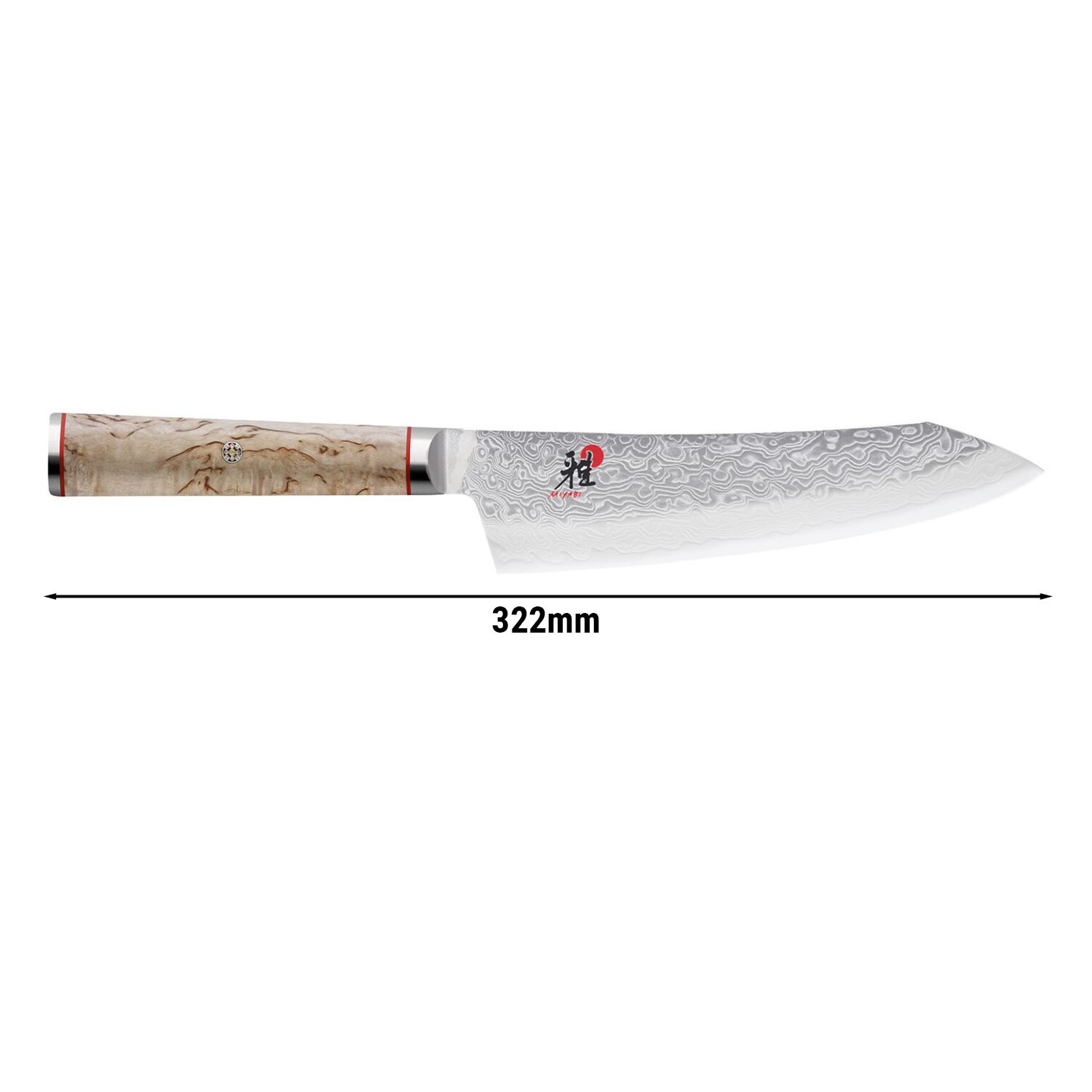 MIYABI | 5000 MCD - Couteau Santoku rocking - Lame: 180 mm