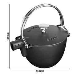 STAUB | SPECIALITIES -  إبريق شاي - 1.1 لتر - حديد زهر - أسود
