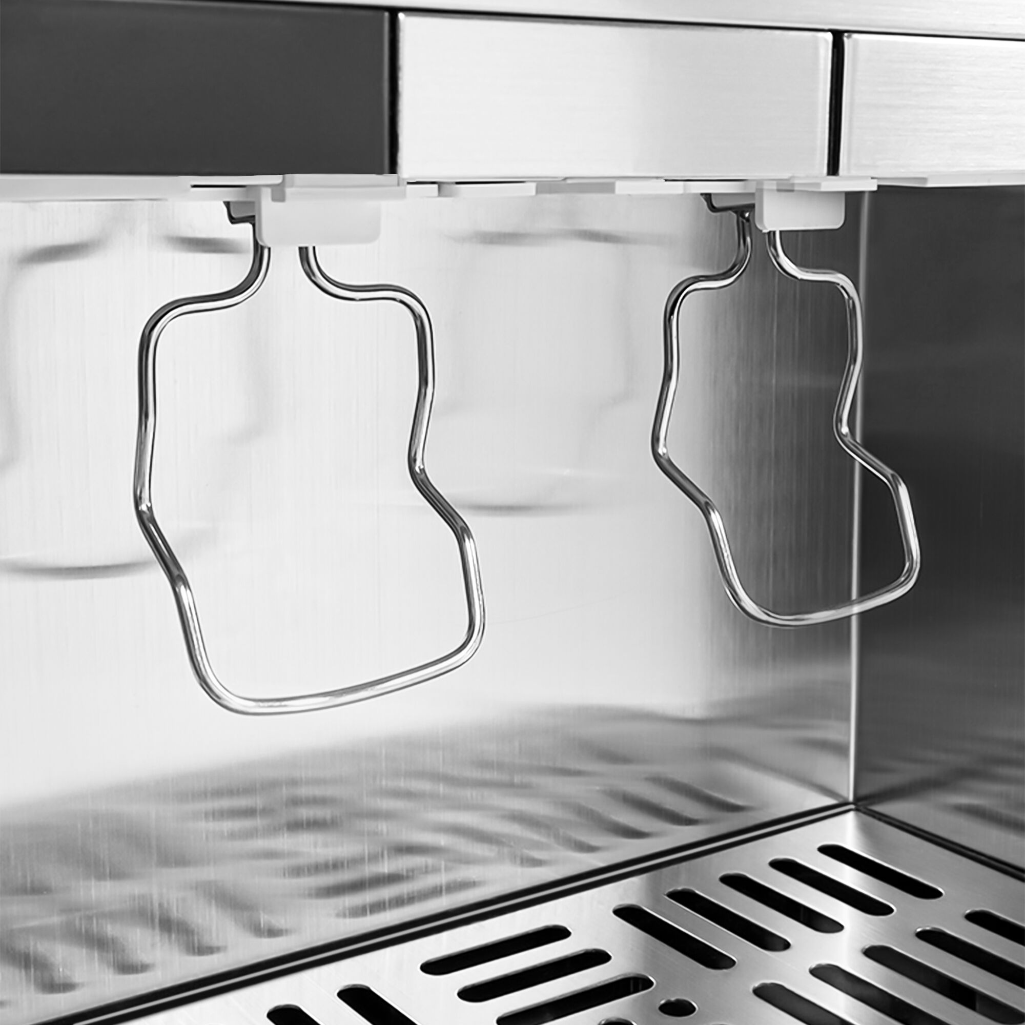 GASTRO-COOL | Réfrigérateur à boissons - 375mm - 48 L - étroit - 1 porte vitrée - éclairage LED - affichage digital de la température - Noir - 0 à +18 °C