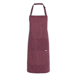 KARLOWSKY | Carlo Chef Bib Apron – Bordeaux - 70x90cm - Cotton - Adjustable Neck Strap - 2 Pockets