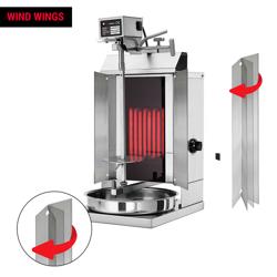 Commercial Electric Doner Kebab/Gyros Grill - 1 burner - max. 5 kg - incl. wing doors