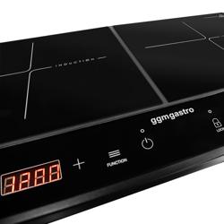 Induktionsspis - Tischgerät - 605x360x63 mm - 2,0 kW - 2 värmezoner
