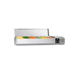 Kühlaufsatzvitrine PREMIUM - 1400x335mm - 6x GN 1/4