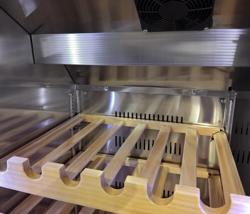 Frigorífico para vinho - 640 litros - com 2 portas de vidro	 (Preto)