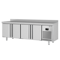 Vrieswerkbank Premium PLUS - 2452x700mm - met 4 deuren & met achterwand