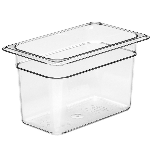 (6 piezas) CAMBRO | Contenedores GN de policarbonato Camwear® 1/4 - transparente - profundidad 150 mm