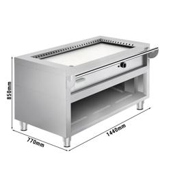 گریل گازی تپانیاکی - 8.5 کیلووات - صفحه صاف