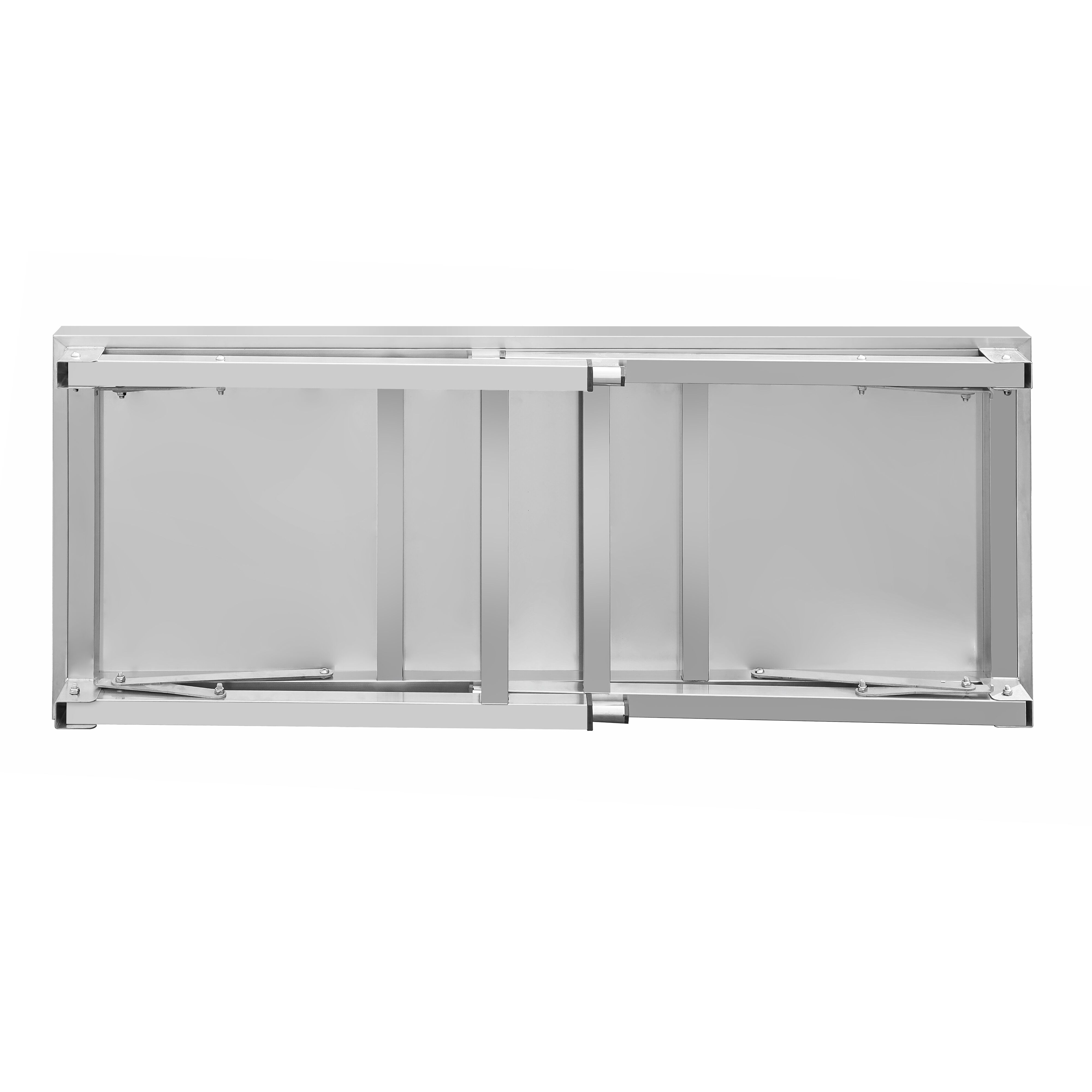 Tavolo da lavoro in acciaio inox - pieghevole - 1500x600mm