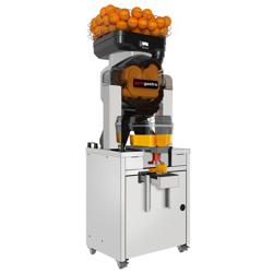 Espremedor elétrico de laranja - prata - com tanque de suco (com refrigeração), modo de limpeza e moldura