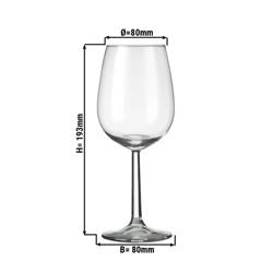 (6 peças) Taça de vinho - VENEZA - 350 ml - Transparente