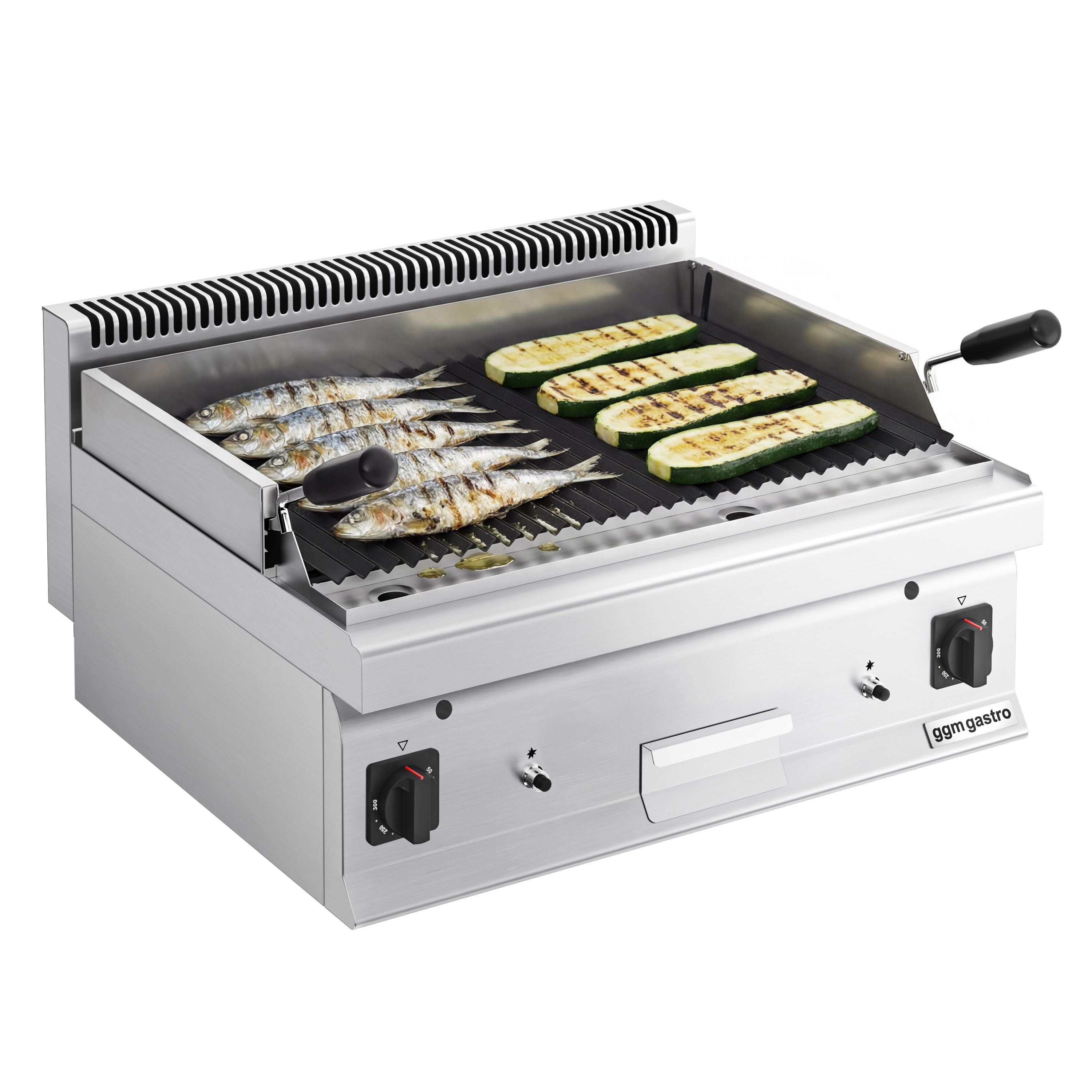 Lavastensgrill gas (14 kW)-swivel matlagning Grill