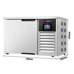 Abbattitore-surgelatore professionale da banco - Controllo digitale - 3 teglie GN 2/3 - 40L