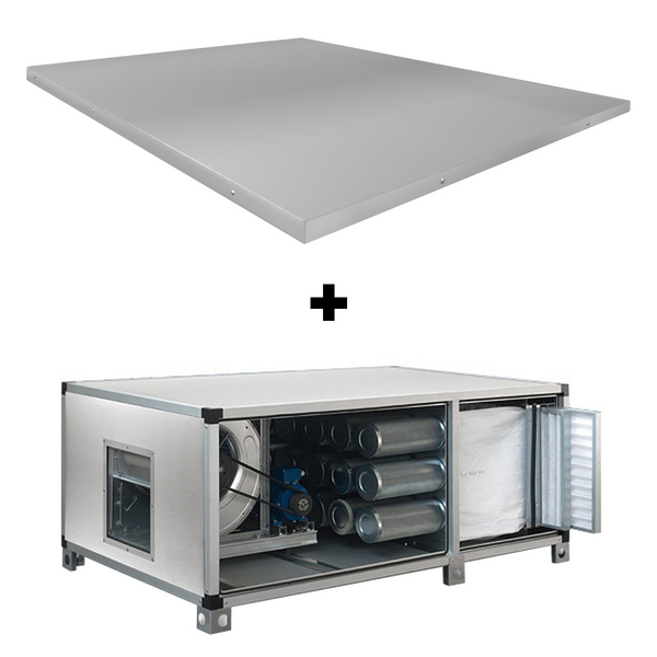 Luchtzuiveringssysteem 3500 m³ - met voorfilter, zakfilter & actief koolfilter - incl. beschermpaneel