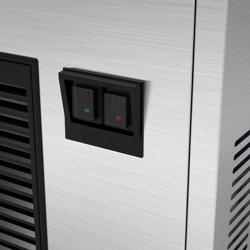 Máquina de gelo - 47kg/24h - Cubo cilíndrico (bala) - Cubo 18g - Refrigeração a ar - Depósito 28kg