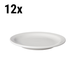 (12 db) BUDGETLINE - Tányér lapos Mammoet - Ø 16 cm - Fehér