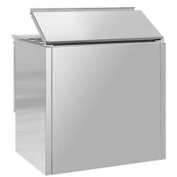 Saladette PREMIUM - 903mm - 2 deuren - met ingang voor 2x GN & 3x GN 1/6 & Roestvrijstalen deksel