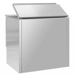 Commercial Saladette Counter PREMIUM - 903mm - 240L - 2 doors - open top for 2 x GN 1/1 & 3 x GN 1/6 & stainless steel hinged lid - UK