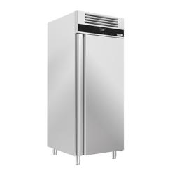 Bakkerijkoelkast RVS PREMIUM - EN 600x400 - 820mm - 850liter - tot -2°C tot +8°C - met 1 deur - geforceerde koeling, LED‑verlichting & automatische ontdooiing