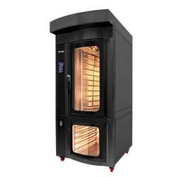 Roterende heteluchtoven op gas voor bakkerij - Touch - 10x EN 60x40 - met rijskast & wassysteem