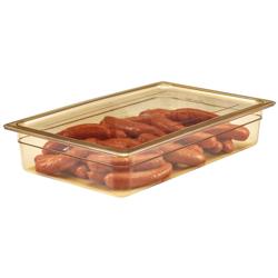 (6 Stück) CAMBRO | H-PAN™ - Hitzebeständige GN-Behälter 1/1 - Bernstein - Höhe: 100mm