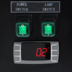 Set Üstü Suşi Teşhir Vitrini PREMIUM - LED aydınlatmalı - 1500x335x460mm - 7x GN 1/4