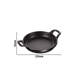 STAUB | SPECIALITIES - Ovenschaal - Ø 160mm - Gietijzer - Zwart