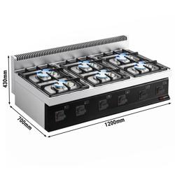 Masina de gatit 6x arzatoare (36kW) cu flacara de veghe