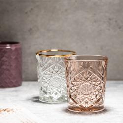 (6 peças) Copo para todos os fins - HOBSTAR - 350 ml - Rosa