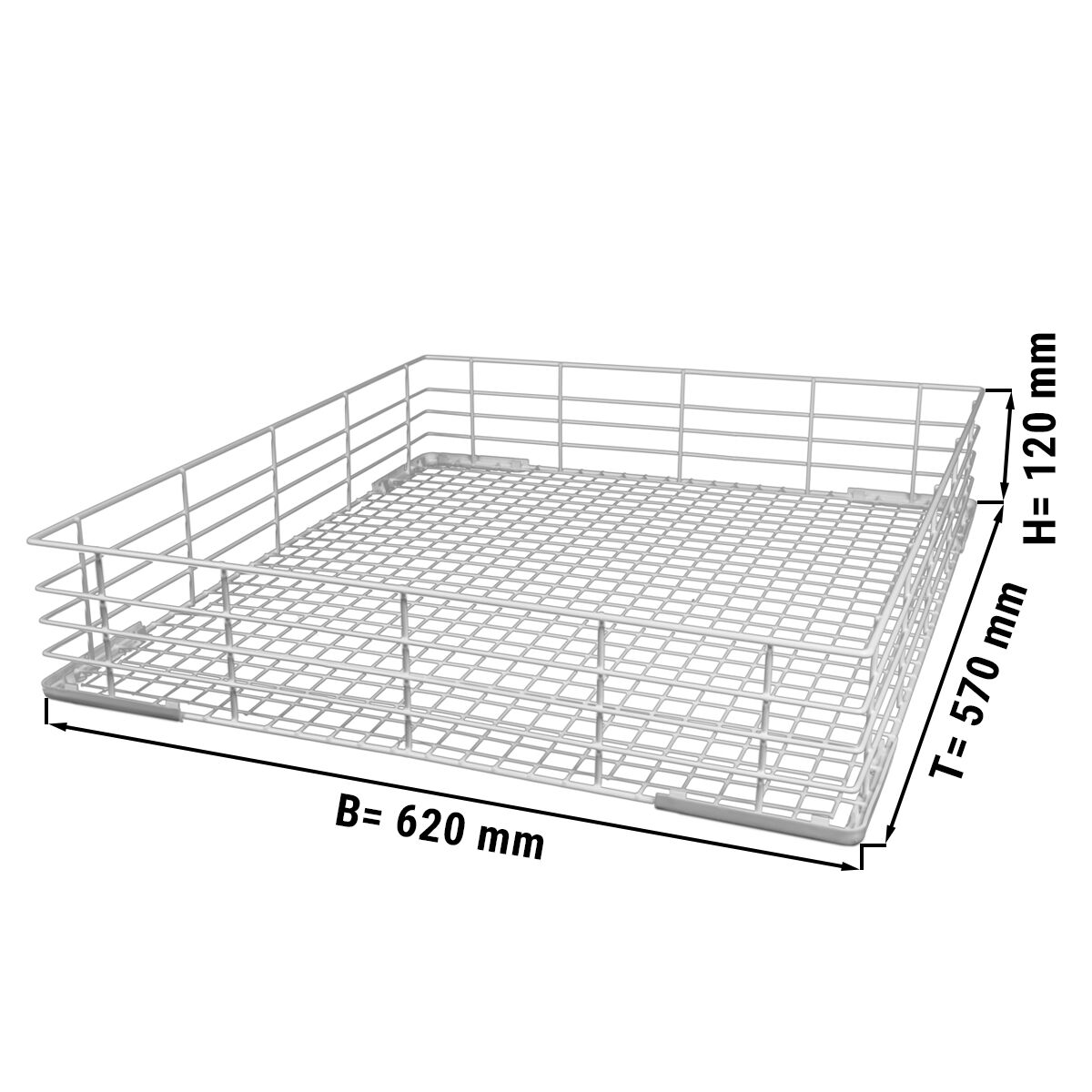 Panier de lavage universel – 620 × 570 × 120 mm