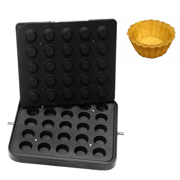 (6 komada) Ploče za tartlet aparat TMPIC - Oblici: Okrugli, Kvadratni, Pravokutni, Eclair & Cupcake