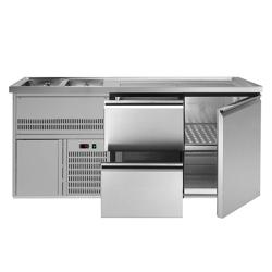 Biertheke Premium PLUS - 1950x700mm - 1 Tür & 2 Schubladen