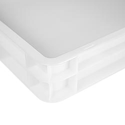 (48 stuks) Deegkratten-set - 48 bakken - Euronorm 60x40cm - hoogte: 70mm - Polypropyleen (PP) - wit