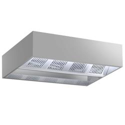 Plafond afzuigkap - B2400mm - zonder motor - met filter - met inductietoevoer